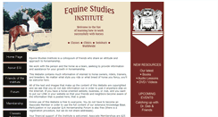 Desktop Screenshot of equinestudies.org